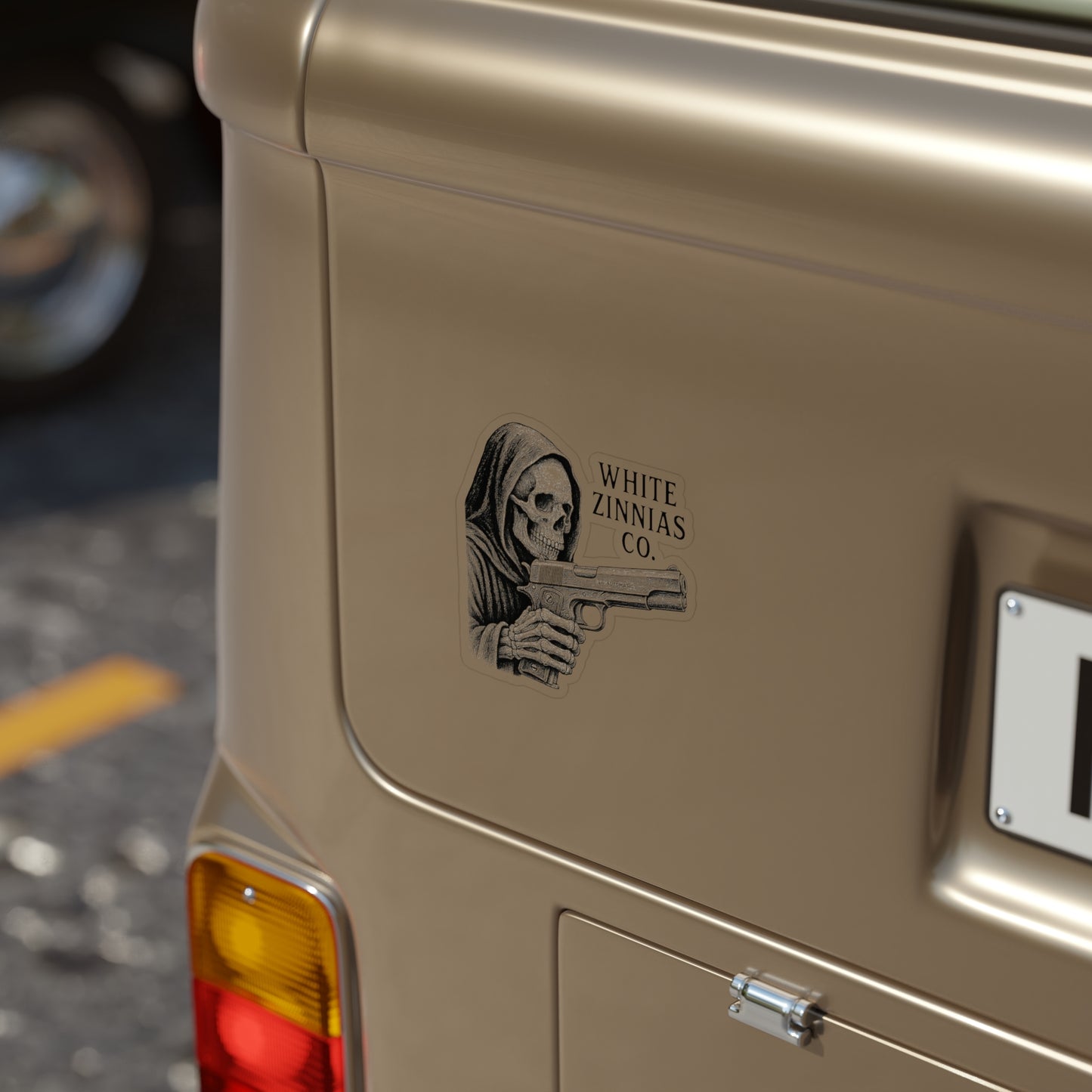 Grim Reaper - Gun Sticker