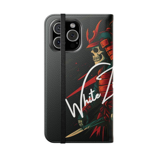 Samurai Skull Flip Wallet Phone Case