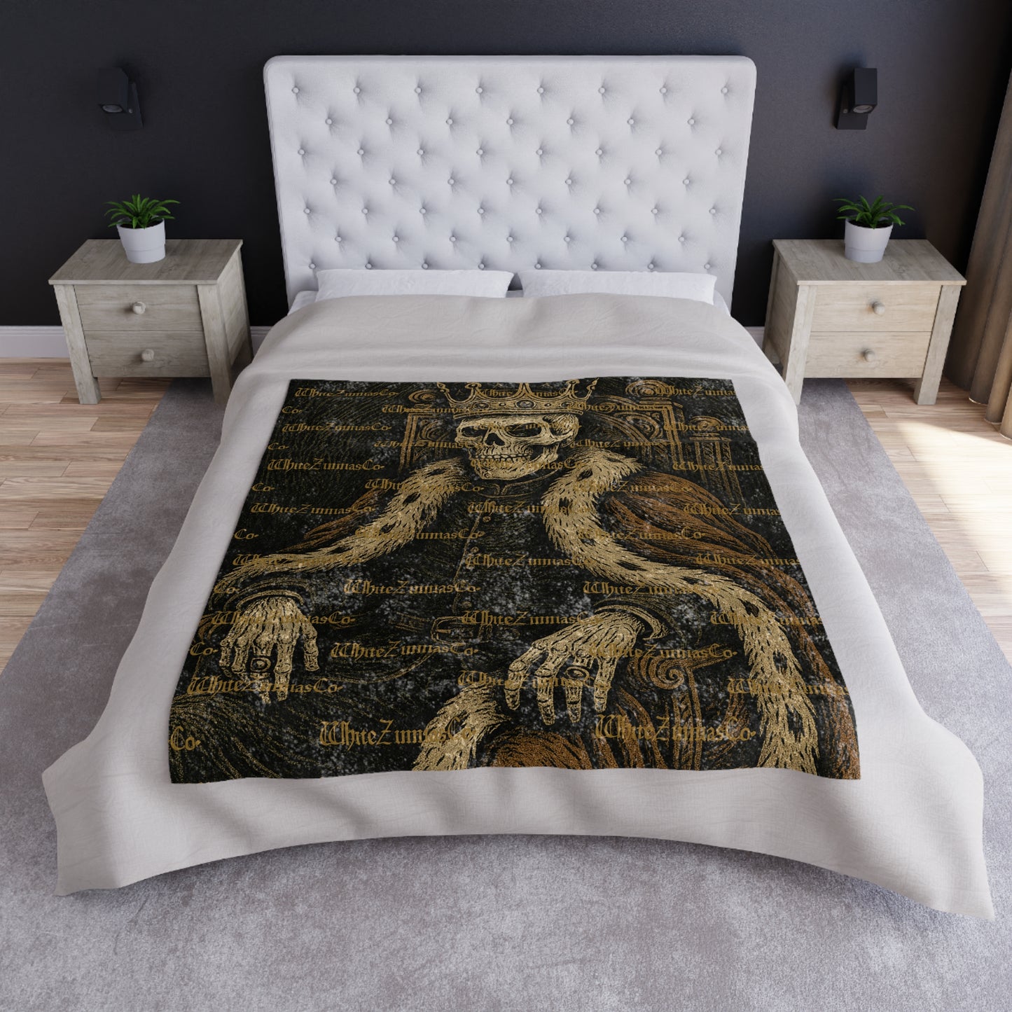 Royalty King Skull Blanket
