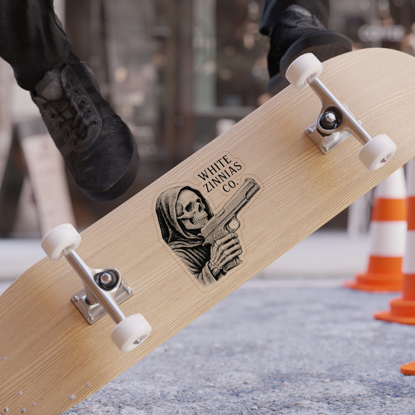 Grim Reaper - Gun Sticker