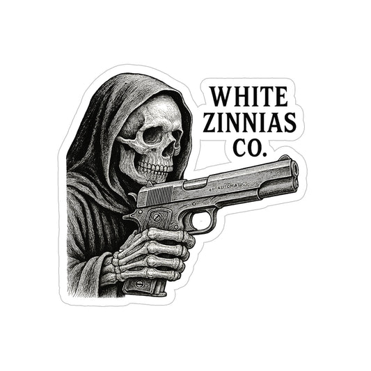 Grim Reaper - Gun Sticker