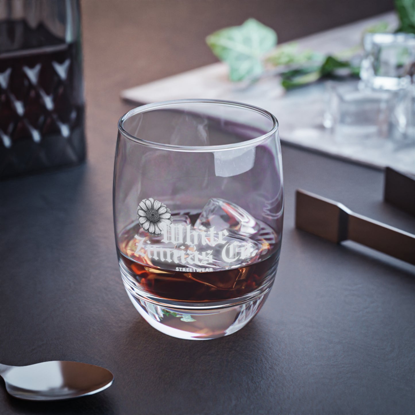 Zinnia Etch Edition - 6oz Whiskey Glass