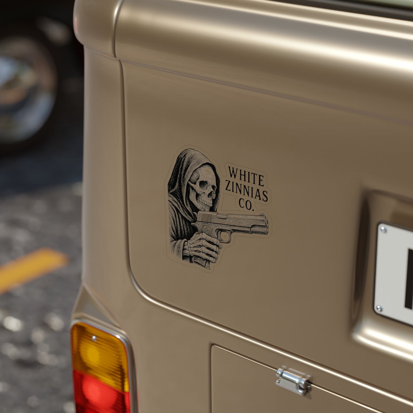 Grim Reaper - Gun Sticker