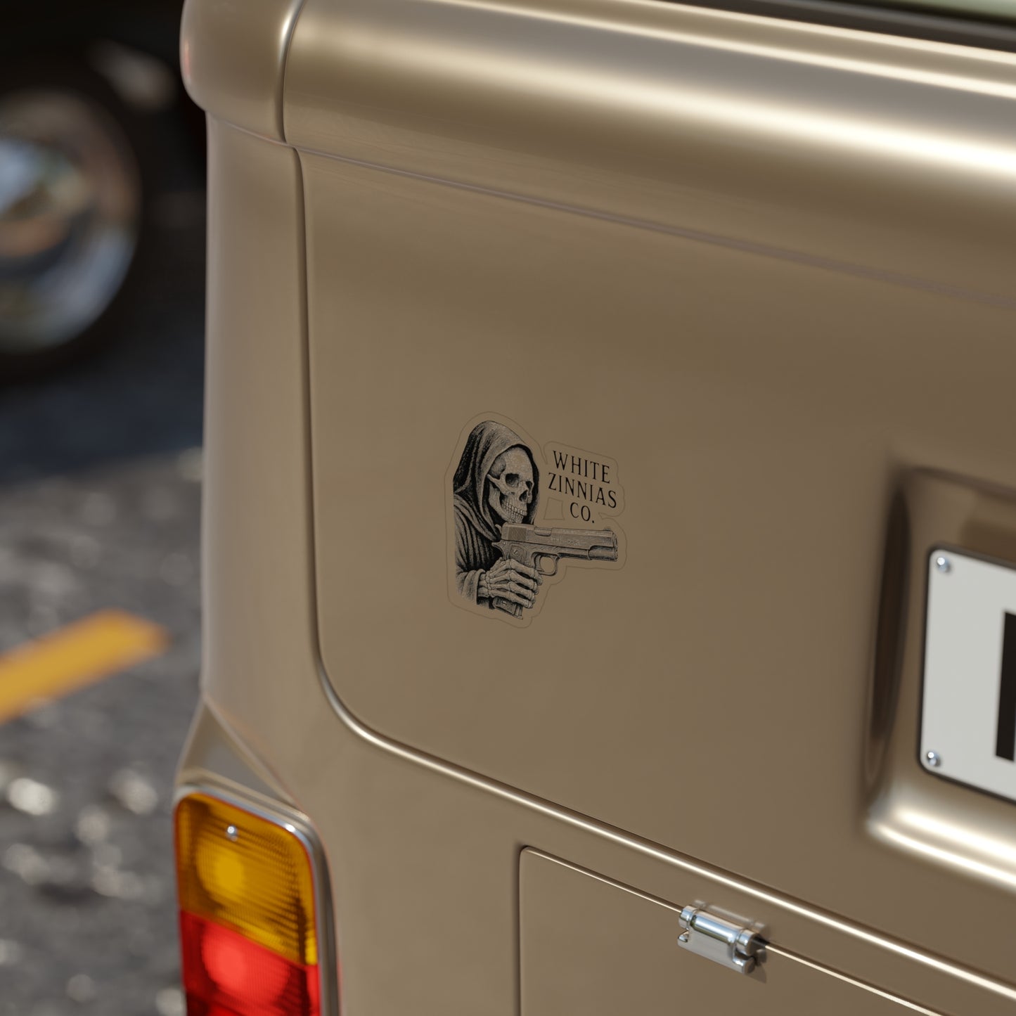 Grim Reaper - Gun Sticker