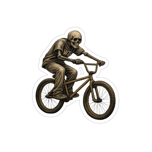 BMX - Biker Skeleton Sticker