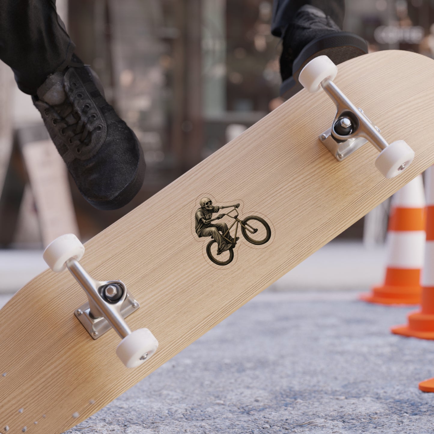 BMX - Biker Skeleton Sticker