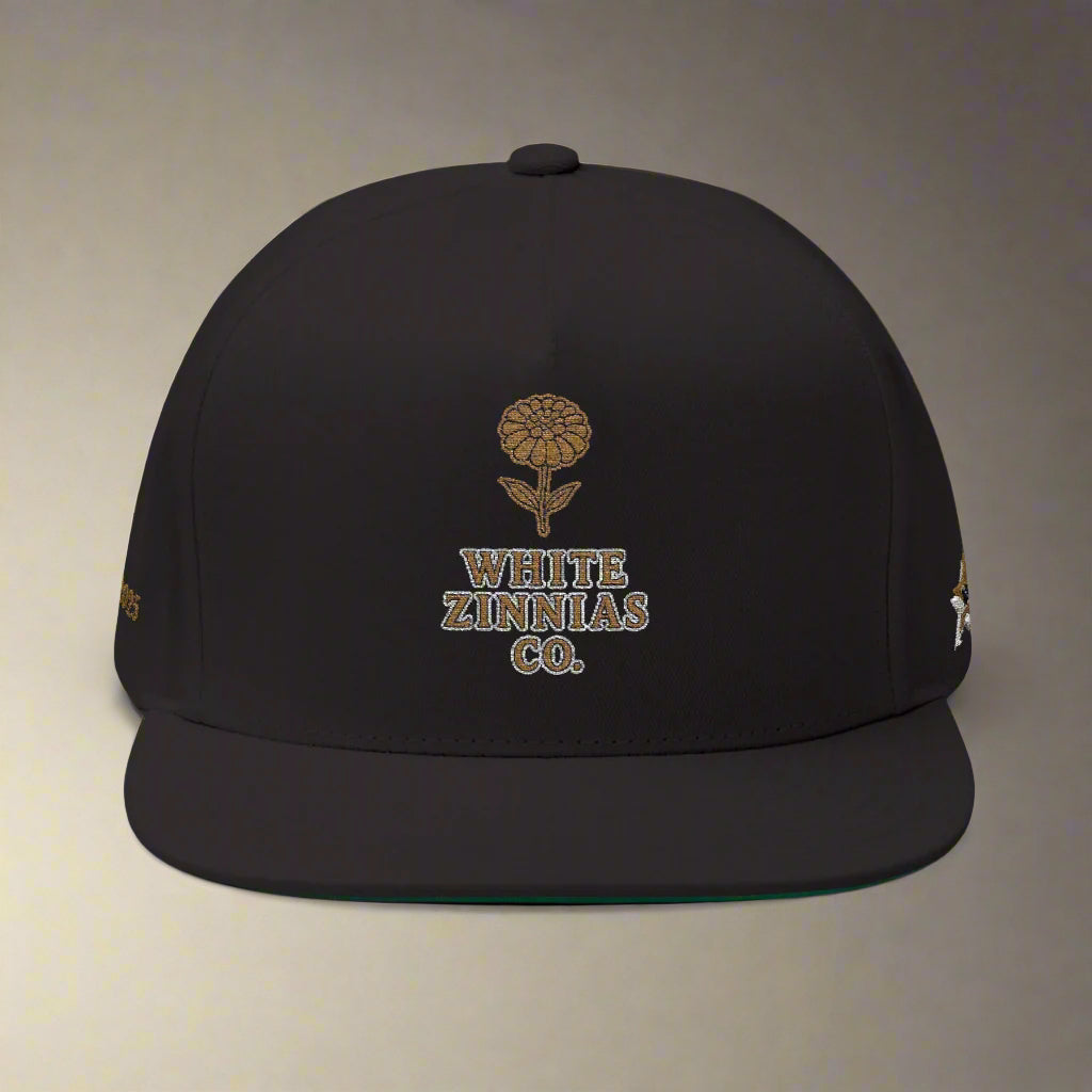 "Old Gold" - Embroidered Flat Bill Cap