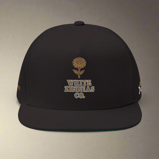 "Old Gold" - Embroidered Flat Bill Cap