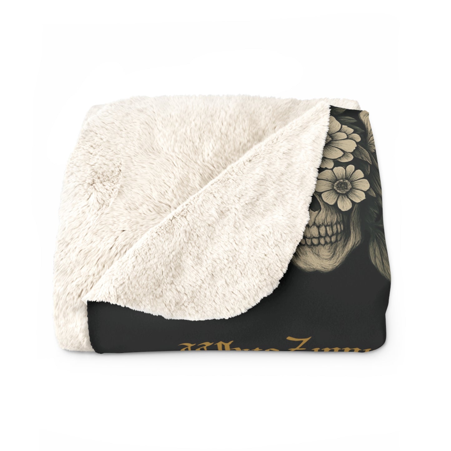 Gothic Winged Sherpa Fleece Blanket