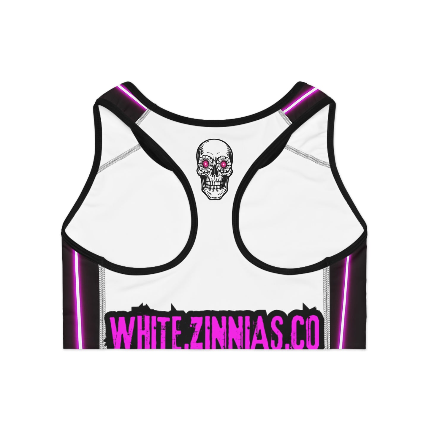 Neon Pinstripe Sports Bra