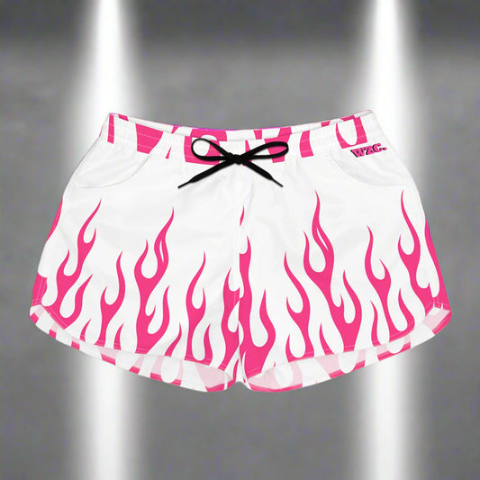 Women's Flame Print Casual/Sporty Shorts
