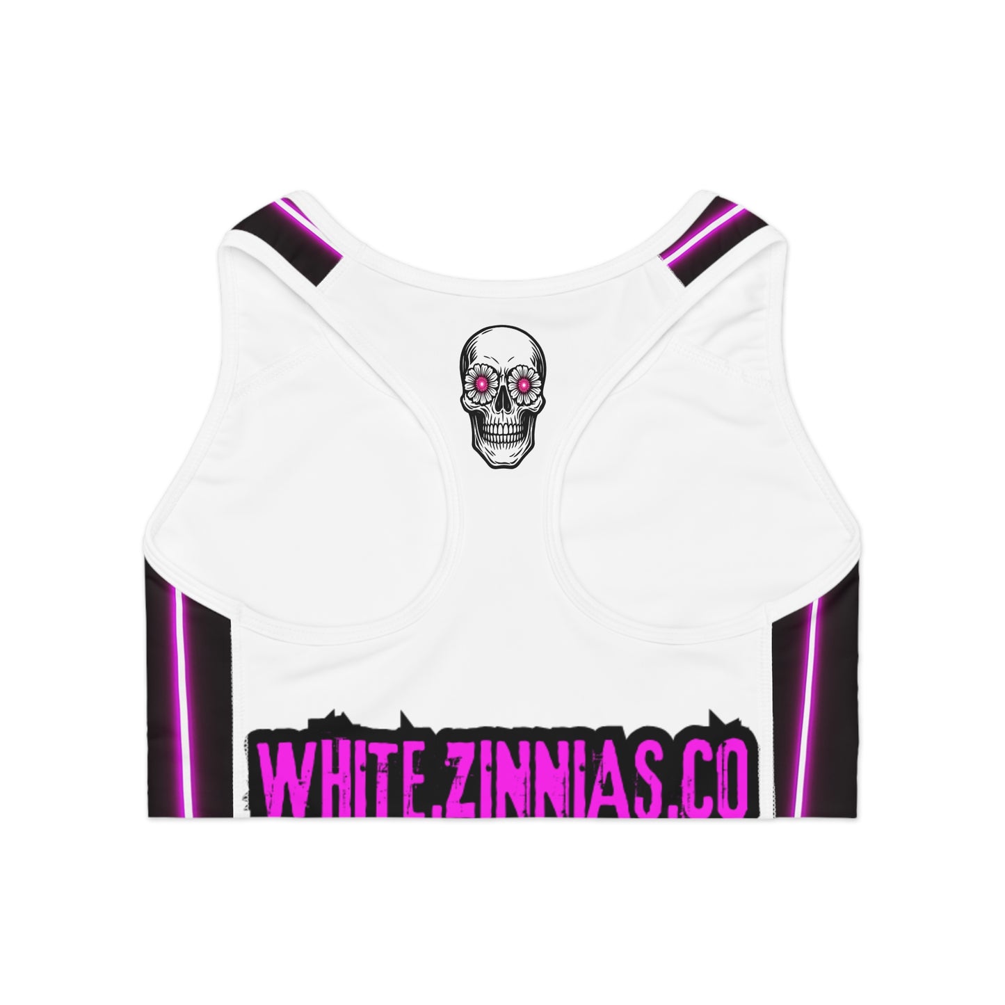 Neon Pinstripe Sports Bra