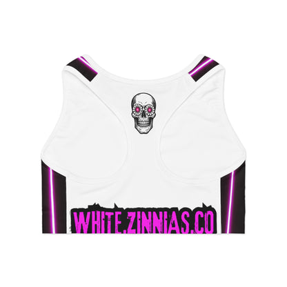 Neon Pinstripe Sports Bra