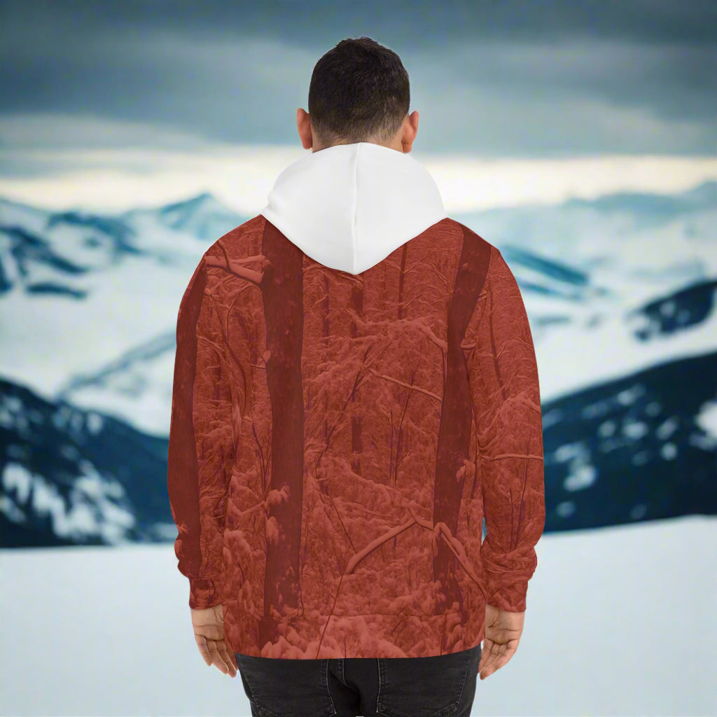 "Blood-Red Forest" - AOP Hoodie