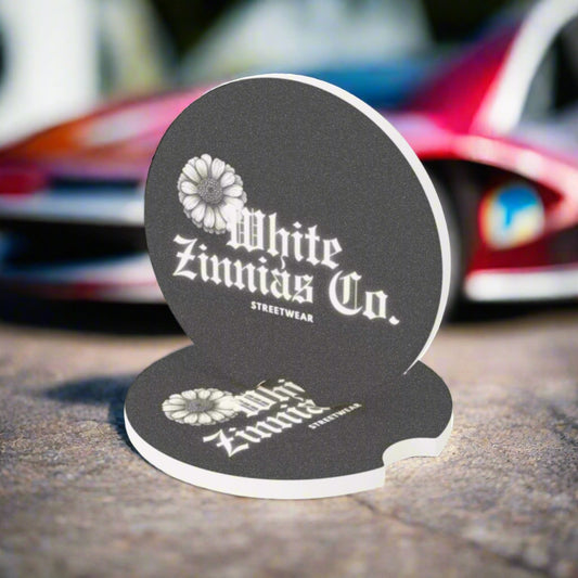 Soapstone Car Coaster Set (Black/White)