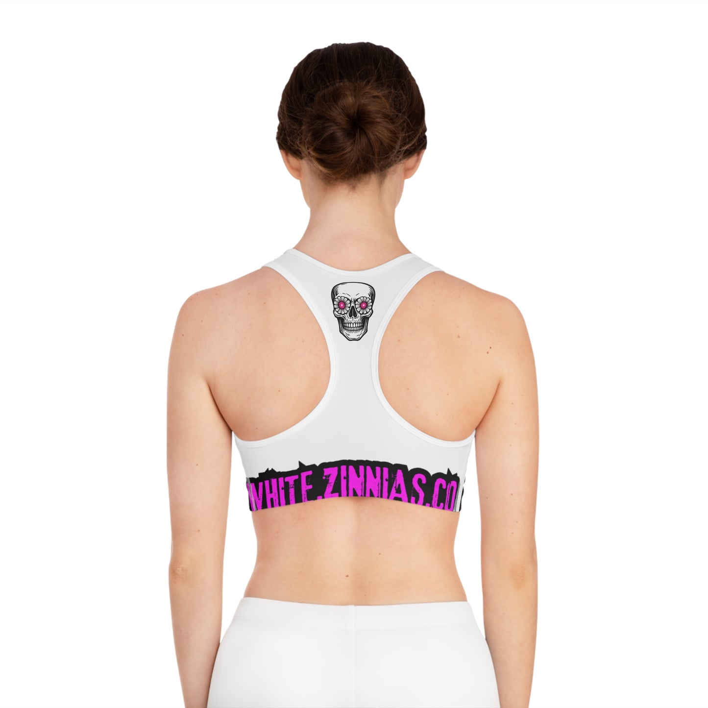 Neon Pinstripe Sports Bra