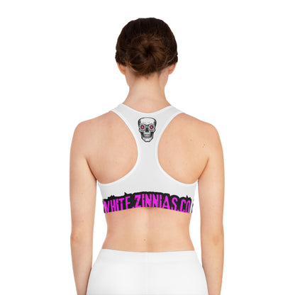 Neon Pinstripe Sports Bra