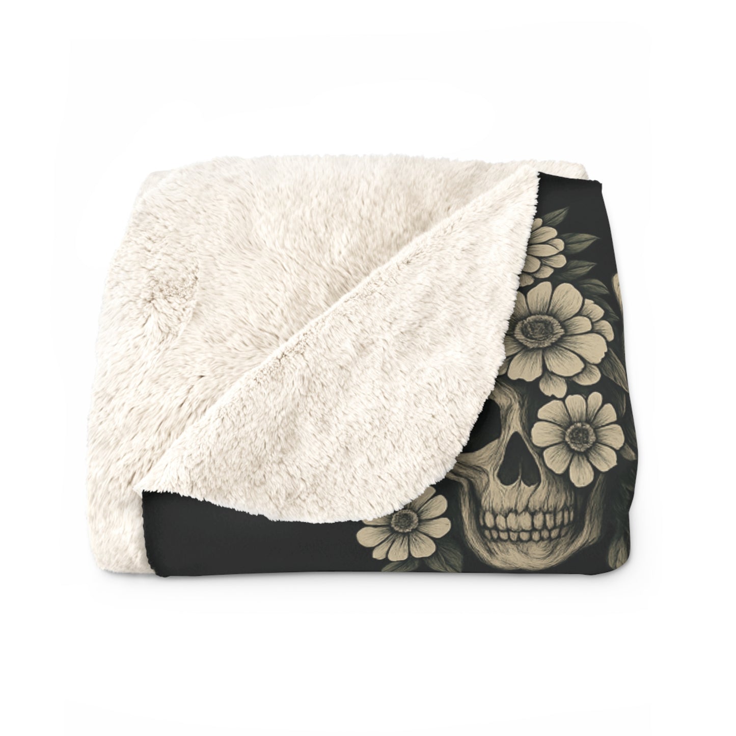 Gothic Winged Sherpa Fleece Blanket