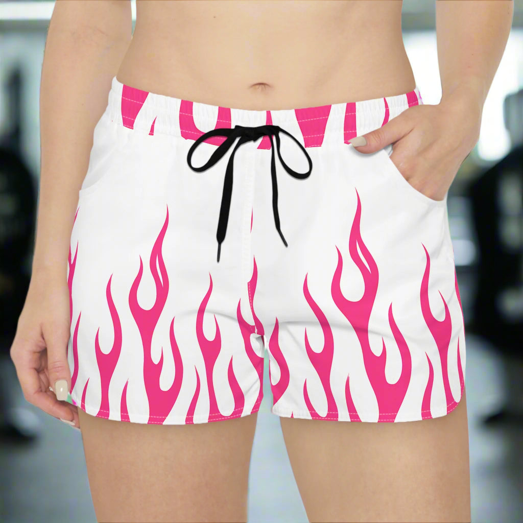 Women's Flame Print Casual/Sporty Shorts